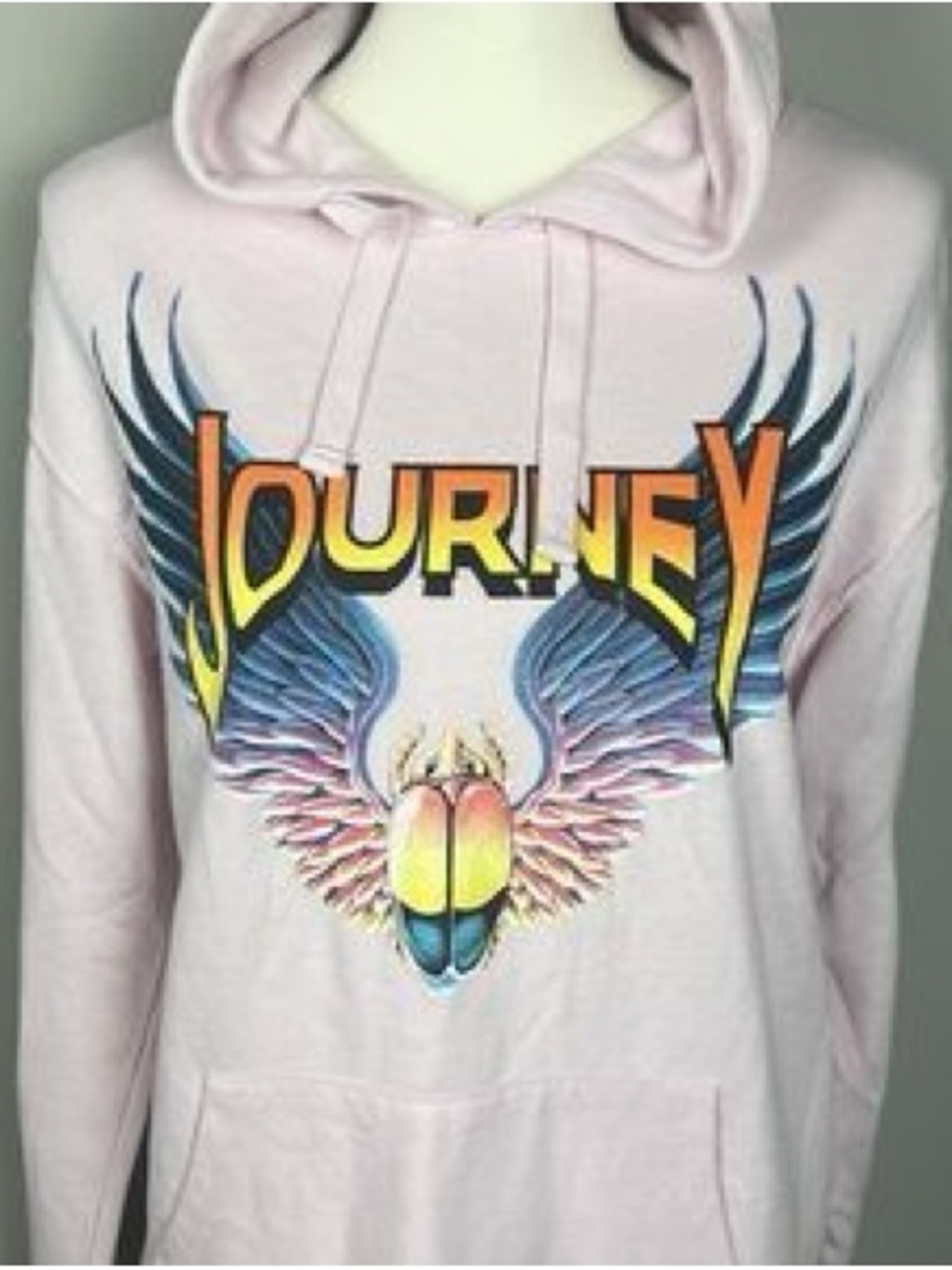 Journey Logo Pink Pullover Hoodie